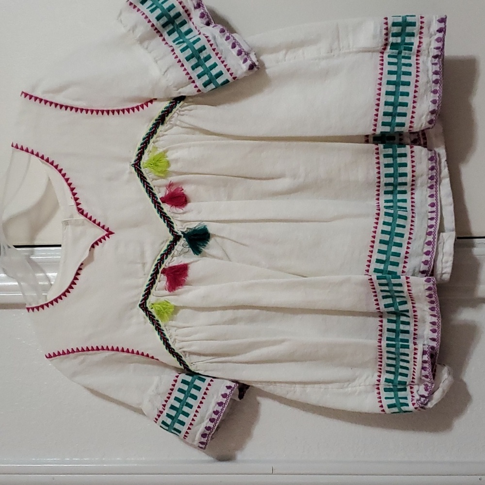 Boho Embroidery Top